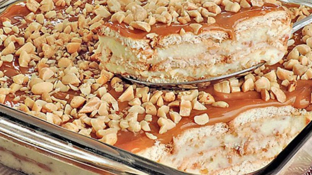 Deliciosa sobremesa de torta de amendoim